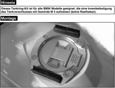 Tankring Lock-it incl. fissaggio per borsa da serbatoio per BMW S 1000 RR (2016-2018)