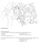 Barra di protezione del motore - nera per Honda SLR / Vigor 650