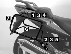 Sidecarrier Lock-it - nero per Honda CBF 600 S / N dal 2008