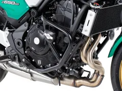Barra di protezione del motore nera incl. protezioni per Kawasaki Z 650 RS (2022-)