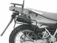 Sidecarrier permanente montato - nero per Kawasaki KLR 650 dal 1995