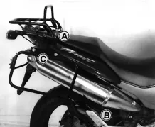 Set di protezioni laterali e superiori - nero per Honda CB 600 F Hornet 2003-2006