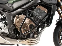 Barra di protezione motore &quot;Solid&quot; nera per Honda CB 650 R / E-Clutch (2024-)