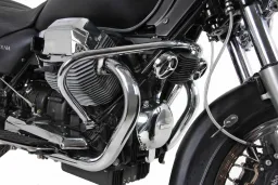 Barra di protezione del motore - cromata per Moto Guzzi California Aquilia Nera
