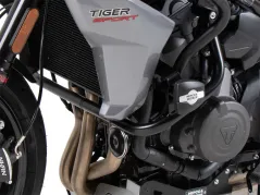 Barra di protezione del motore nera incl. protezioni per Triumph Tiger Sport 660 (2022-)