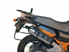 Sidecarrier montato permanente - nero per Kawasaki KLE 500