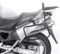 Sidecarrier montato permanente - nero per Honda XL 1000 V Varadero 2003-2006