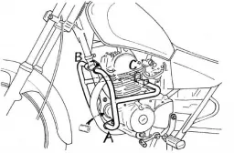 Barra di protezione del motore - cromata per Yamaha SR 125
