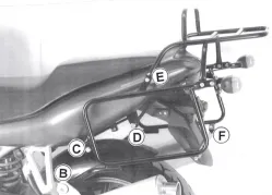 Set di protezioni laterali e superiori - nero per Ducati 944 ST 2/3/4