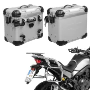 Sistema valigie ZEGA Evo per Honda XL750 Transalp volume 38/38, colore portavaligie argento, colore And-S