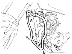 Barra di protezione del motore - cromata per Honda CM 125