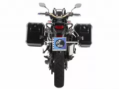 Sidecarrier Ritaglio in acciaio inossidabile incl. Scatole laterali Xplorer nere per Honda CRF1000L Africa Twin (2016-2017)