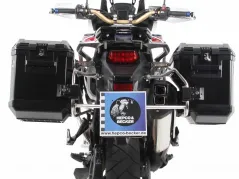 Sidecarrier Ritaglio in acciaio inossidabile incl. Scatole laterali Xplorer nere per Honda CRF1000L Africa Twin (2018-2019)