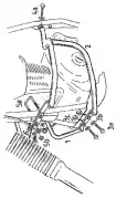 Barra di protezione del motore - nera per Suzuki DR 650 RS del 1990