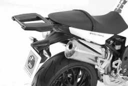 Alurack topcasecarrier - nero per Triumph Speed Triple (1050) 2008-2010