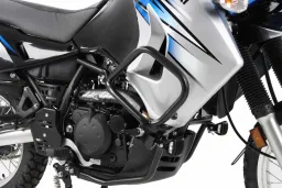 Barra di protezione del motore - nera per Kawasaki KLR 650 Export-Modell del 2008