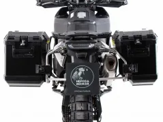Kofferträgerset Cutout Edelstahlträger inkl. Xplorer schwarz Kofferset per Husqvarna Norden 901 (2022-)