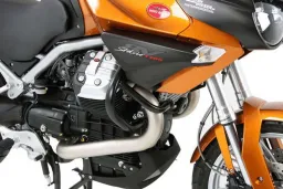 Barra di protezione del motore - nera per Moto Guzzi Stelvio / NTX 1200 (2008-2016)
