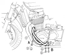 Barra di protezione del motore - cromata per Suzuki GSX 1400