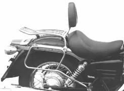 Portapacchi per borse laterali in pelle - cromato per Honda VT 125 C2 Shadow