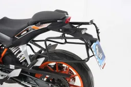 Sidecarrier montato in modo permanente - nero per KTM 125/200 Duke fino al 2016