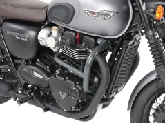 Barra di protezione del motore - nera per Triumph Bonneville T 120 / nera dal 2016