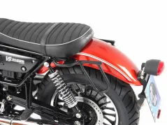 Ritaglio del portatubo in pelle per Moto Guzzi V 9 Roamer del 2016