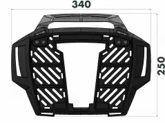 Alurack topcasecarrier - nero per BMW F 850 GS Adventure (2019-)