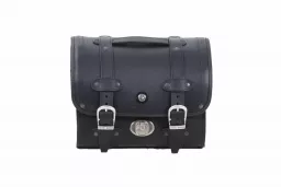 Borsa piccola Buffalo con kit di montaggio a sgancio rapido per portapacchi posteriore tipo tubo o sissy bar con portapacchi posteriore integrato