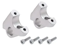 Rialzo manubrio con offset di 30 mm in altezza e 24 mm all'indietro, colore argento per BMW S 1000 XR (2015-2019)