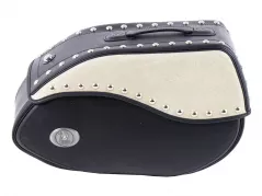 Borsa singola in pelle Avorio destra per porta C-Bow