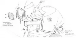 Tankguard - nero per BMW R 850/1100 GS