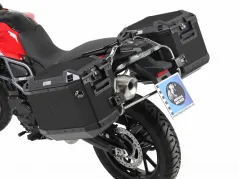 Sidecarrier Ritaglio in acciaio inossidabile incl. Scatole laterali Xplorer nere per BMW F 800 GS (2008-2016)