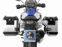 Sidecarrier Ritaglio acciaio inossidabile incl. Borse laterali Xplorer argento per KTM 1090 Adventure R (2017-)