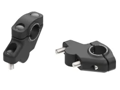 Rialzo manubrio con offset nero, 30 mm in alto, 21 mm indietro per KTM LC4 640 Adventure / Duke / Enduro / Supermoto (1998-2001)