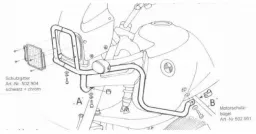 Tankguard - cromato per BMW R 850/1100 GS