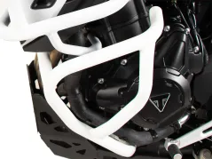 Barra di protezione motore bianca per Triumph Tiger 900 Rally Pro (2024-)