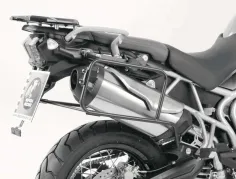 Alurack topcasecarrier - nero per Triumph Tiger 800 / XC fino al 2014