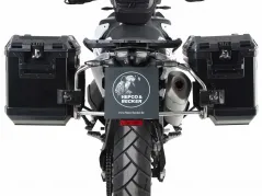 Sidecarrier Ritaglio in acciaio inossidabile incl. Scatole laterali Xplorer nere per KTM 790 Adventure / R (2019-)