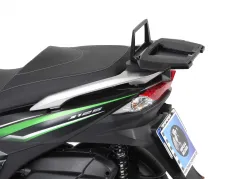 Alurack topcasecarrier - nero in combinazione con portapacchi posteriore OEM - nero per Kawasaki J 125/300 dal 2014