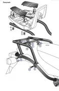 Easyrack topcasecarrier - nero per BMW HP2 / Megamoto / Enduro