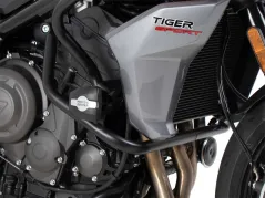 Barra di protezione del motore nera incl. protezioni per Triumph Tiger Sport 660 (2022-)