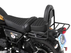 Sissybar con schienale - nero per Moto Guzzi V9 Roamer del modello 2017 con sedile lungo
