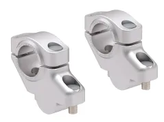 Rialzo manubrio offset per KTM 1290 Super Duke R (2020-2023), 30 mm in alto, 21 mm indietro - argento