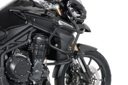 Barra di protezione del motore - nera per Triumph Tiger Explorer 1200 XR / X, XC / X fino al 2015