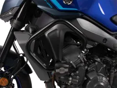 Barra di protezione motore nera incl. cuscinetti di protezione per Yamaha MT-09/SP (2024-)