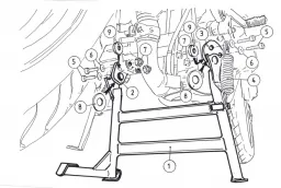 Cavalletto centrale per Yamaha FZ 6