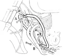 Barra di protezione del motore - cromata per Suzuki GZ 250
