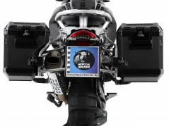 Sidecarrier Ritaglio in acciaio inossidabile incl. Scatole laterali Xplorer nere per BMW R 1200 (2004-2012) / Adventure (2006-2013)