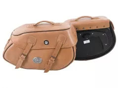 Set borsa in pelle di bufalo marrone per supporto C-Bow